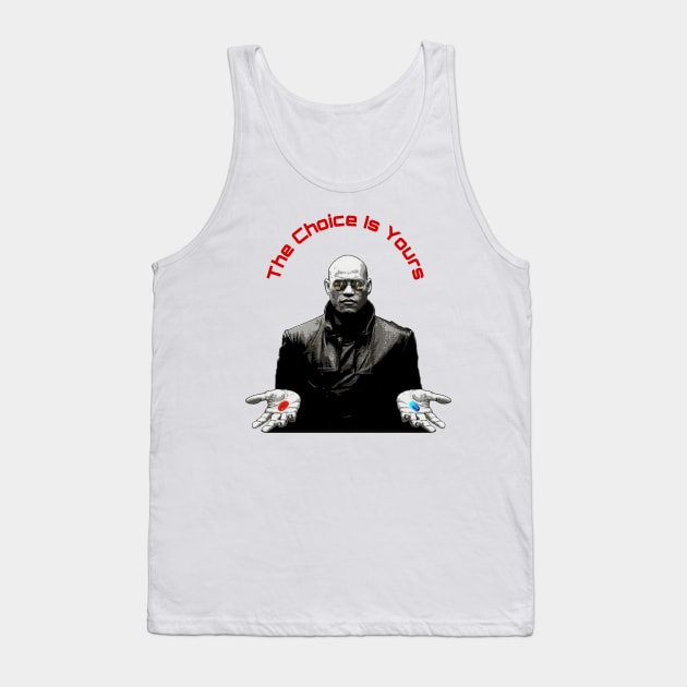 Morpheus Red Pill Blue Pill Tank Top by YungBick